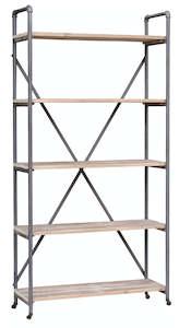 Tube Iron & Wood Shelves - Narrow