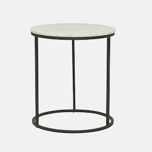 Coffee And Side Tables: Elle Marble Side Table
