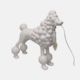Poodle Table Lamp - White