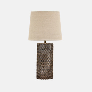 Lamps: Woven Metal Lamp