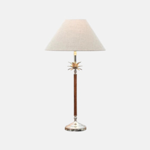 Lamps: Palm Woodstem Lamp