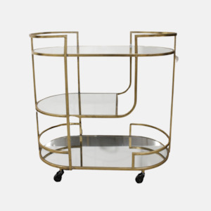 Boston Barcart - Gold