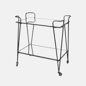 Barcarts 1: Liam Mirrored Barcart - Black