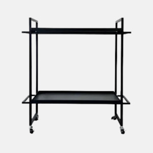 Barcarts 1: Bellwood Iron Bar Cart - Black