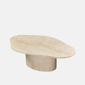 Coffee Tables: Wave Travertine Coffee Table