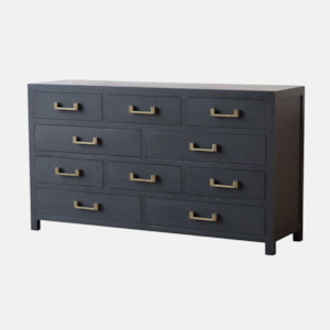 Drawers: Harlequin Chest of Drawers - Black