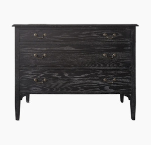 Drawers: Serge Oak Dresser - Black