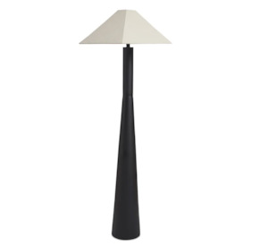 Floor Lamps: Emery Hexagon Floor Lamp - Black