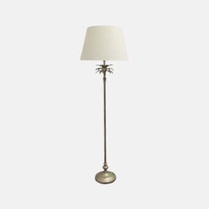 Palm Floor Lamp - Silver