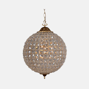 Antique Gold Orb Chandelier