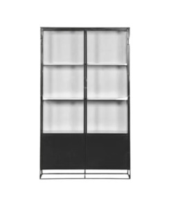 Cole Display Cabinet Double - Black