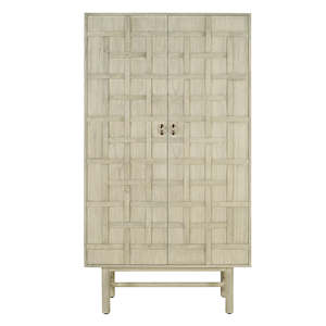 Weave Cupboard with Woven Doors
