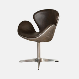 Office Seating: Aero Swivel Chair - Brown