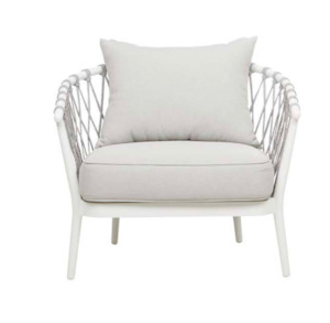 Outdoor Seating: Maui Outdoor Armchair - White