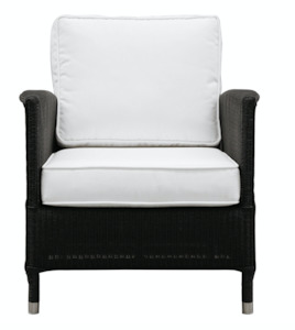 Outdoor Seating: Vincent Sheppard Deauville Armchair - Black