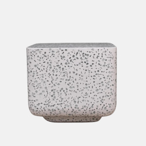 Outdoor Tables: Bowie Terrazzo Side Table