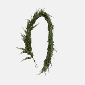 Christmas: Cedar & Pinecone Swag Set of Two