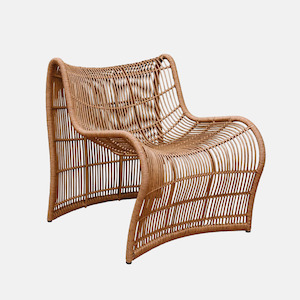 Lighting: Wave Outdoor Chair - Dark Natural