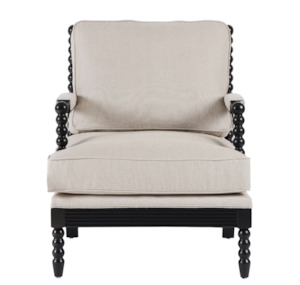 Living Room: Bobbin Armchair - Black