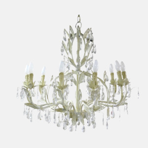 Chandeliers: Florence Chandelier Large - Cream