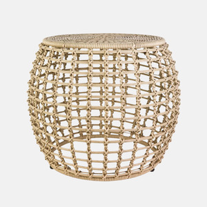 Check Outdoor Rattan Side Table - Light Natural