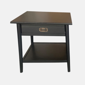 Bedroom 1: Provence Bedside Table - Black