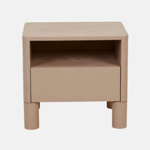 Bedside Tables: Artie Open Bedside - Blush