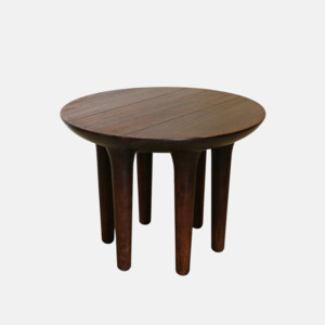 Akito Side Table - Solid Dark Oak