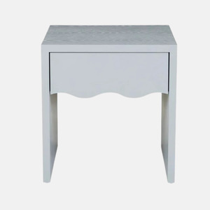 Bedroom 1: Artie Wave Bedside - Powderblue