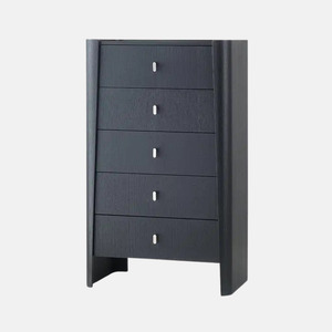 Bedroom 1: Regent 5 Drawer Chest Black