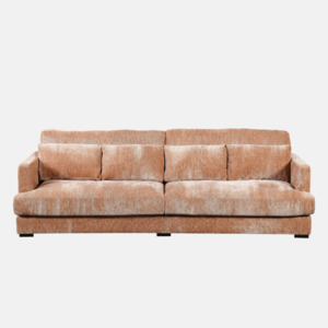 Living Room: Bridgerton 3 Seat Sofa - Blush Chenille