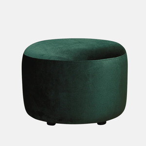 Estella Round Ottoman - Sea Green
