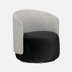 Living Room: Estella Swivel Armchair - Houndstooth