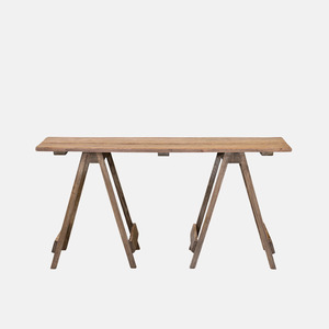Consoles: TRESTLE TABLE DESK - Oak