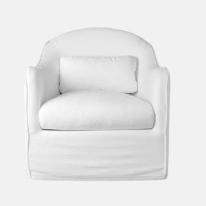 Living Room: Natadora Armchair - White