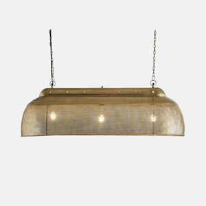Riva Ceiling Pendant Long Antique Brass