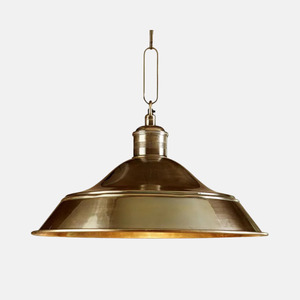 Lighting: Palladium Hanging Lamp Antique Brass