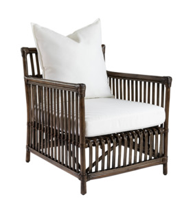 Bermuda Armchair Walnut Rattan
