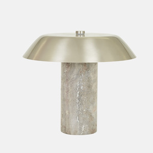 Luna Lamp Travertine