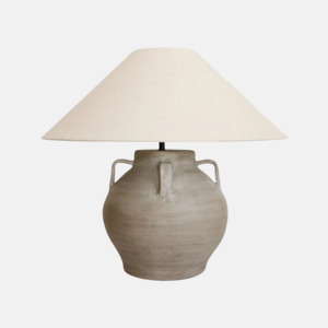 Lighting: Sandstone Terracotta Urn Lamp