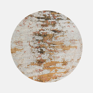 Bedroom 1: Adonis Round Rug - Palazzo Rust