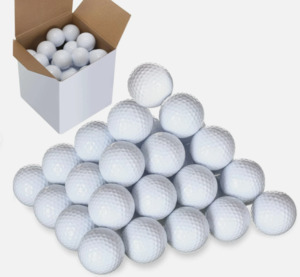 50 Pcs Solid Rubber Practice Golf Balls 45G for Indoor Outdoor Training – iFirst