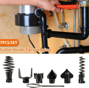 7PCS Drain Cleaner Combination Cutter Head Set – iFirst