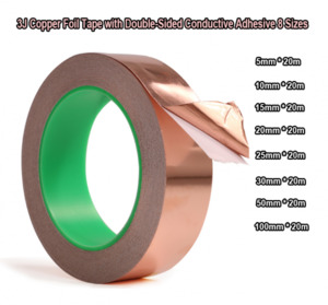 Products: Copper Foil Tape with Double-Sided Conductive Adhesive 8 Sizes for Guitar and EMI Shielding, Crafts, Electrical Repairs, Grounding – iFirst