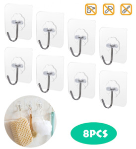 Products: Nano-Glue Kitchen Bathroom Hanger Hook 8PCS – iFirst