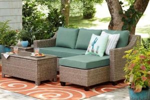 Outdoor Lounge Set: PACHA Outdoor Corner Sofa Set with Storage Coffee Table