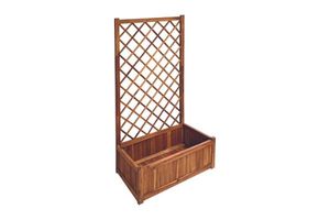 BISTRO Outdoor Wooden Flower Pot with Trellis (Medium) (80x38x150)