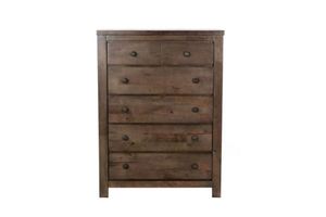 HEMSWORTH 5-Drawer Solid Timber Tallboy
