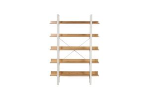 Office: CITY 171x120cm Large Bookshelf (White)
