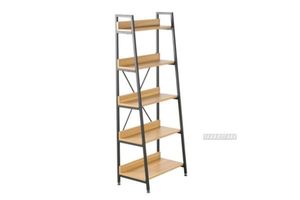 Office: CITY 151x60cm Angled Bookshelf (Black)